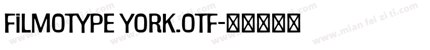 filmotype york.otf字体转换
